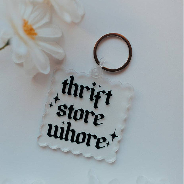 Thrift Store Whore Acrylic Keychain