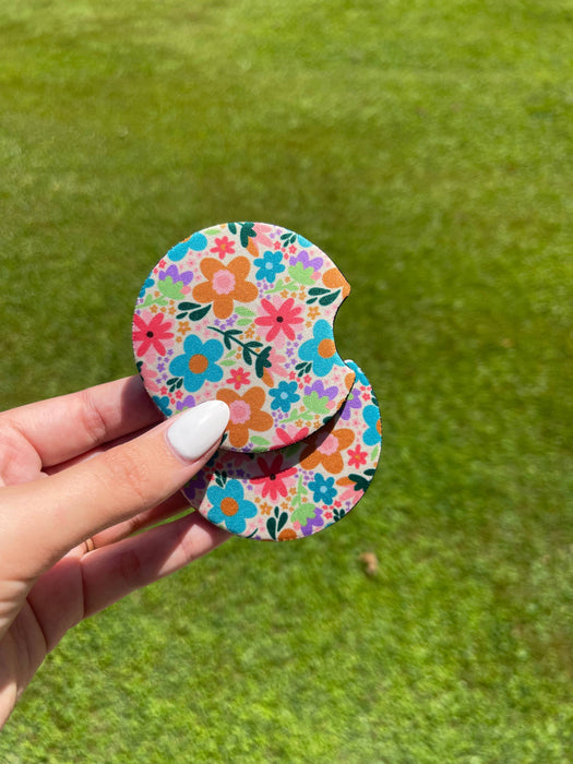 Car Coaster Set -Floral