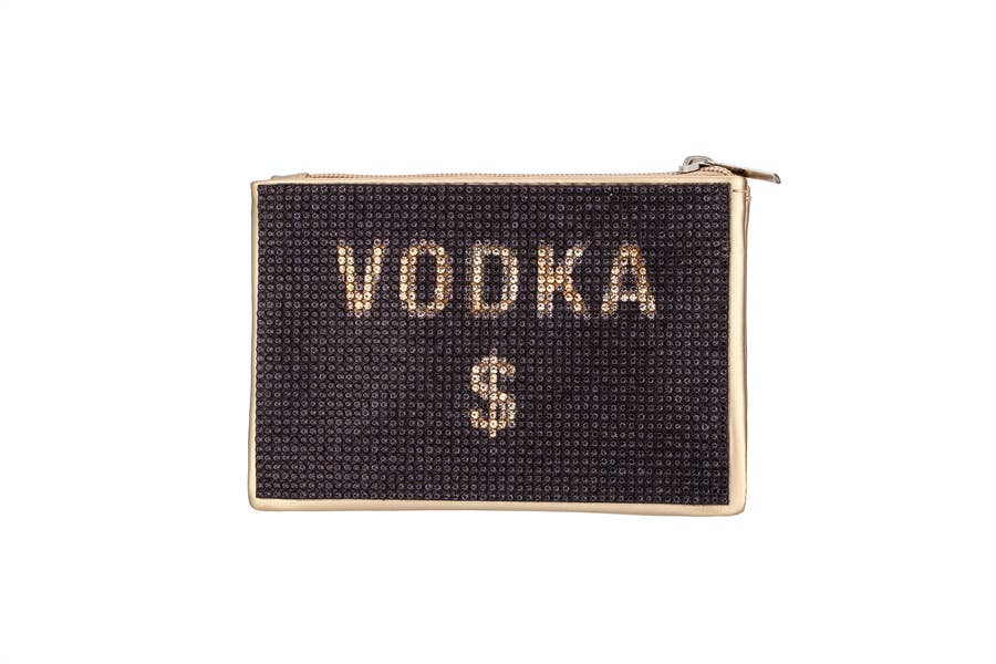 Vodka Money Rhinestone Coin Purse