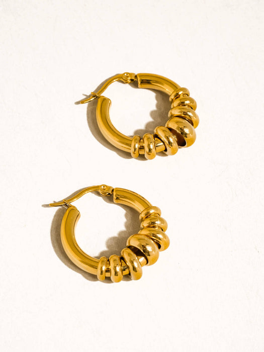 Novine Hoop Earring - 18k Gold