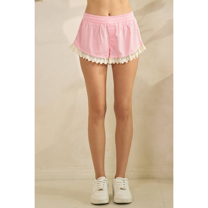 Lace Trim Shorts