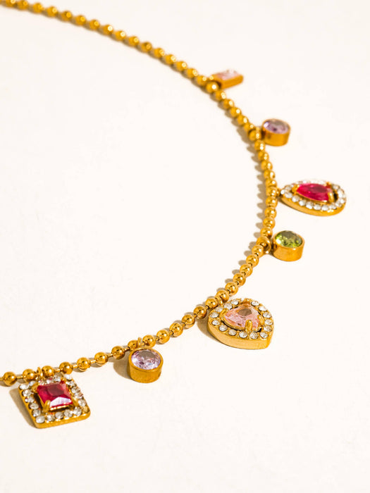 Daiselle Charm Necklace-  18K Gold
