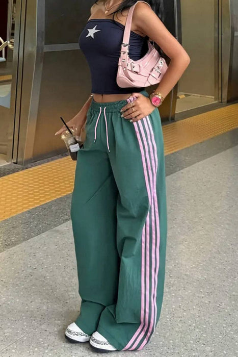 Casual Track Stripe Pants