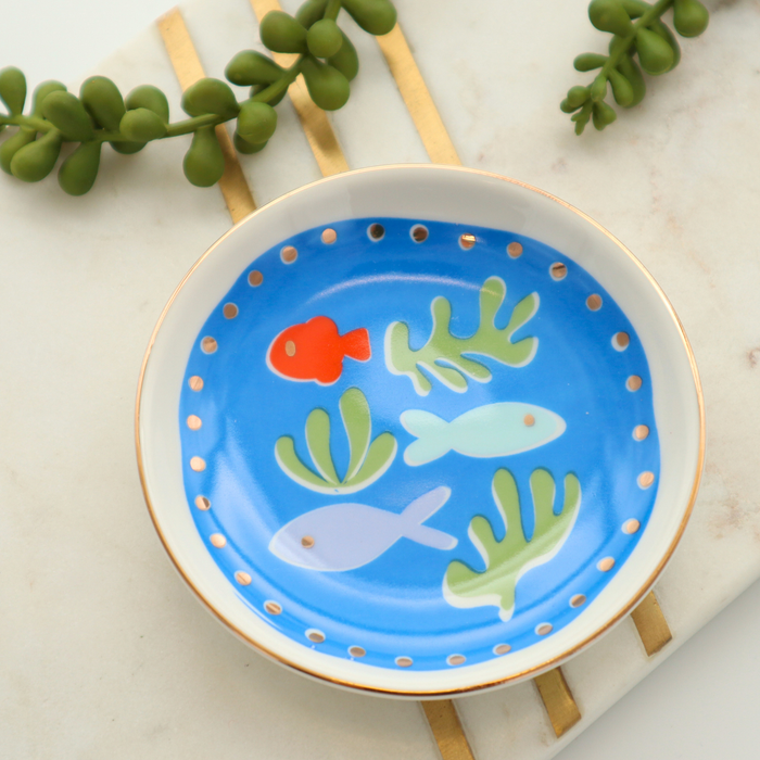 Swimming Fish Trinket Dish
