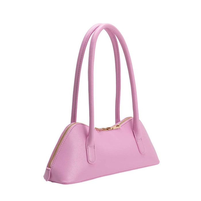 Dakota Pink Vegan Leather Shoulder Bag