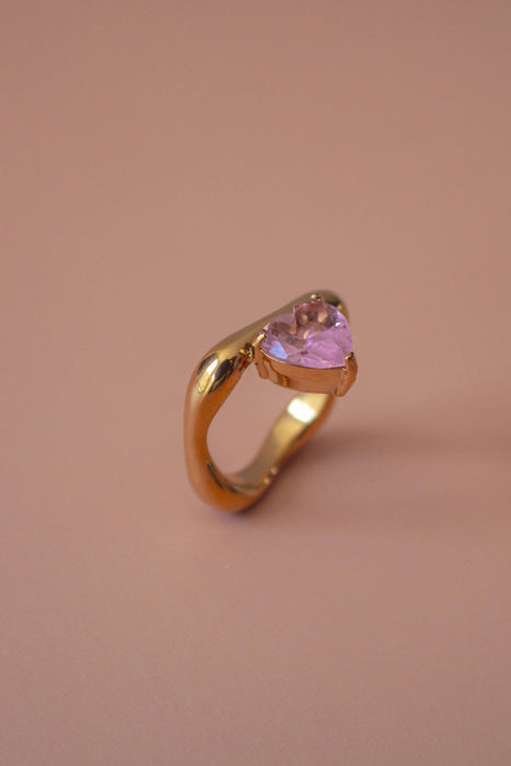 Pink Romy Ring - 18k Gold