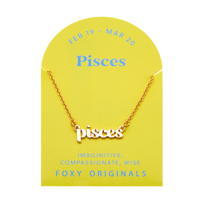 Zodiac Necklaces 14k Gold