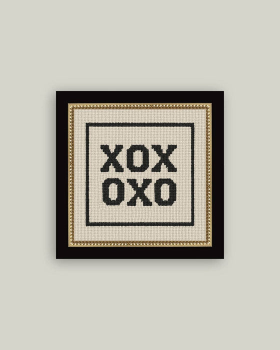 Cross Stitch XOXO Framed Art