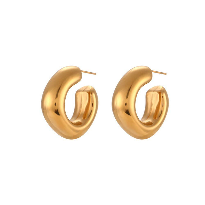 Gold & Silver Hoops - 18k Gold