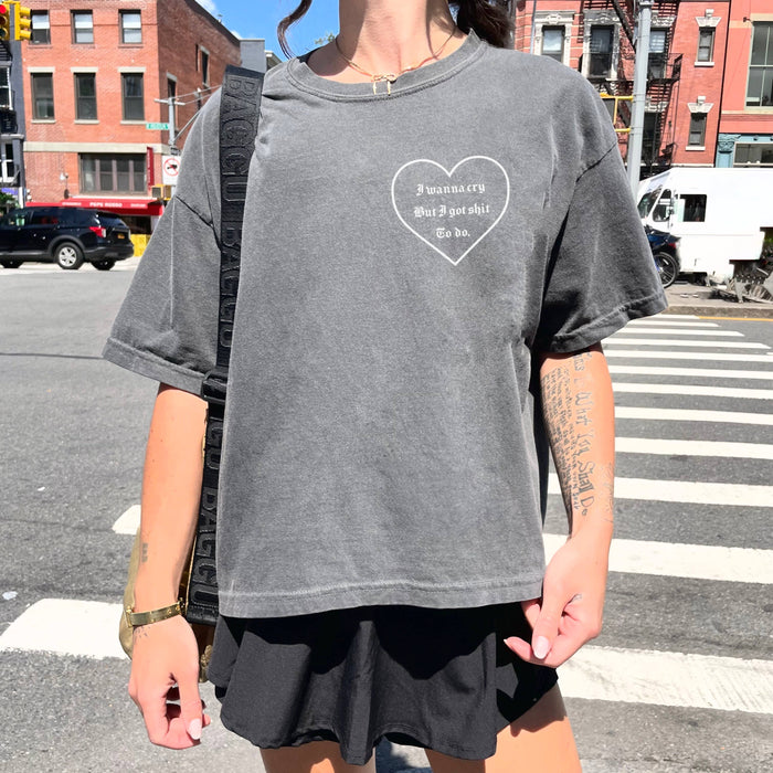 WANNA CRY BOXY TEE