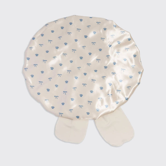 Kitsch Satin Bonnet - Coastal Blue Print