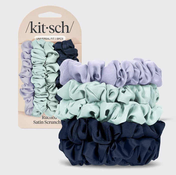 Kitsch Satin Scrunchies Set - Garden Bouquet
