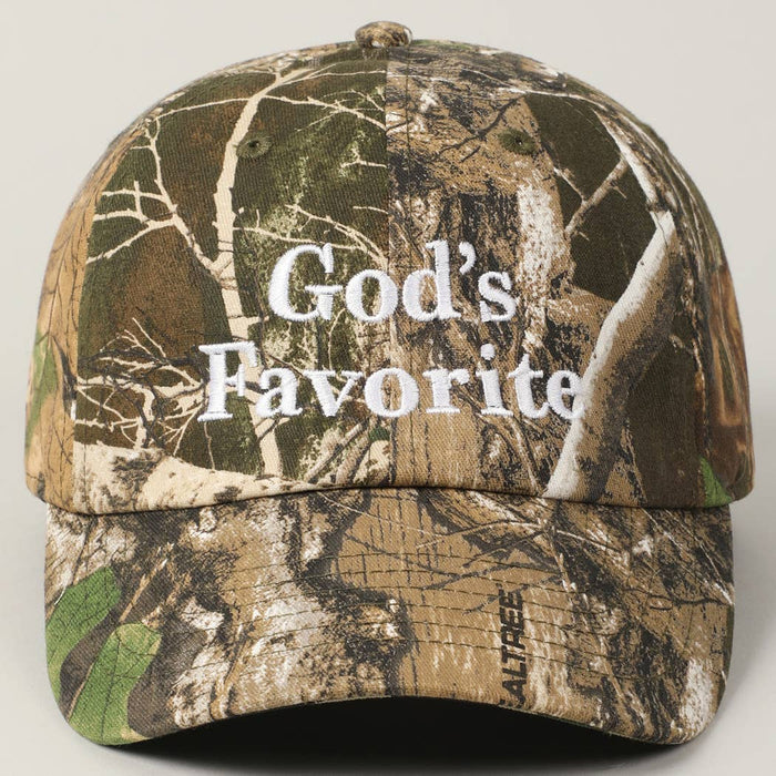 God's Favourite Camouflage Baseball Cap