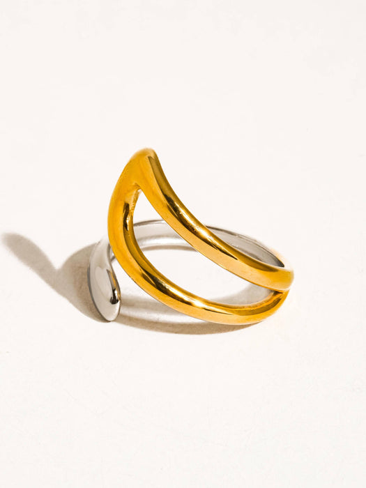 Vill Two Toned Ring - 18k Gold