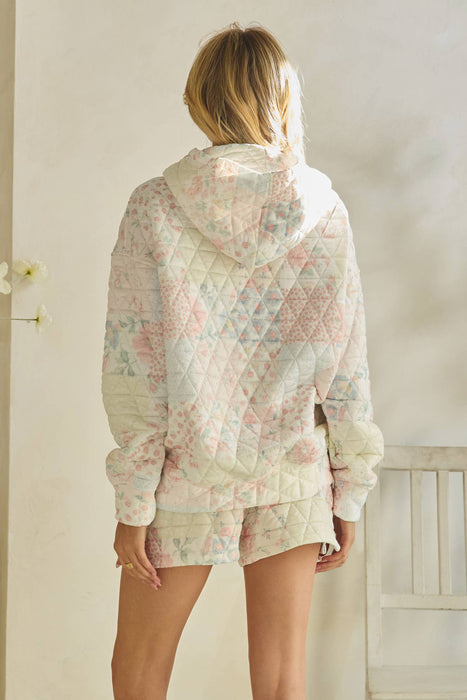 Quilted oversized Hoodie