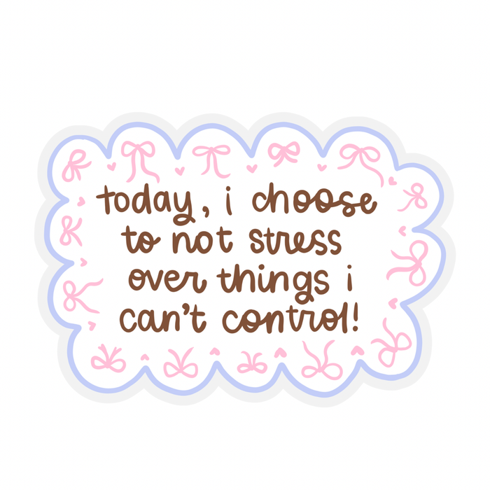 No Stress Sticker