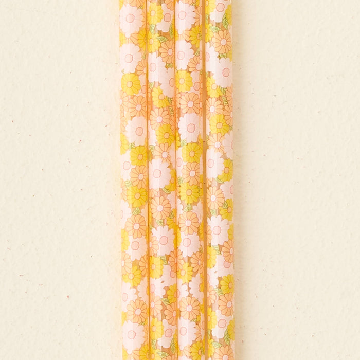 Tumbler Straw Set-Daisy Craze Peach