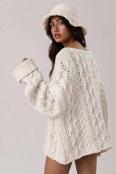 Cable Knit Oversized Sweater