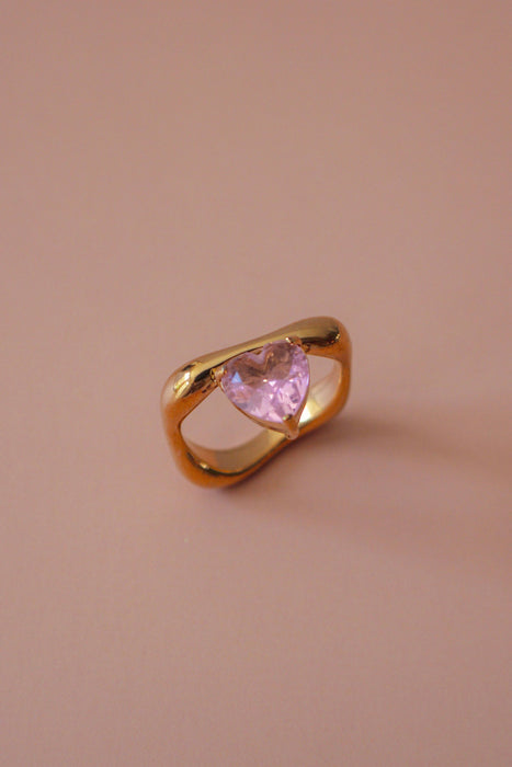 Pink Romy Ring - 18k Gold